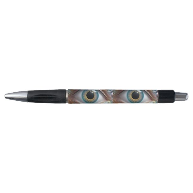 Stylo Art Fractal Blue Eyeball, (Devant)