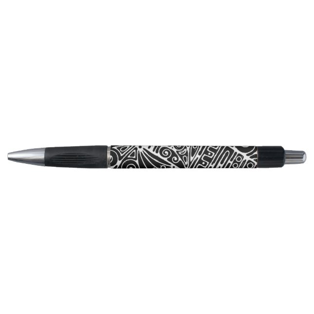 Stylo Art Géométrique Noir Et Blanc 2 (Devant)