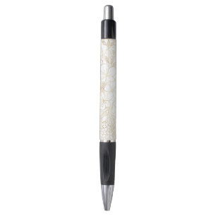 Stylo Art moderne Gold White Floral Doodles