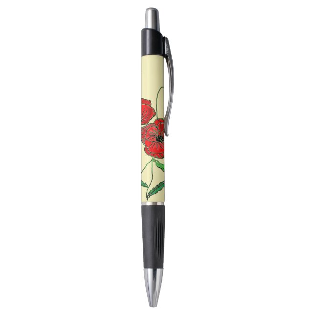 Stylo Art rouge de pavot (Bas (Vertical))