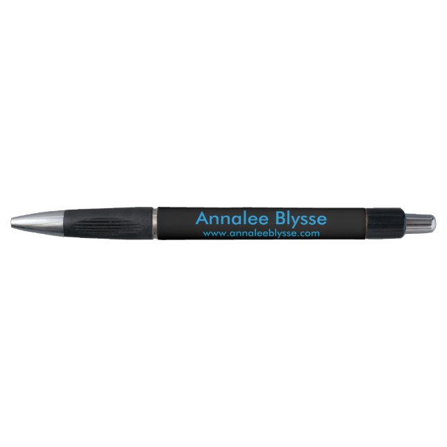 Stylo Auteur promotionnel Black and Aqua (Devant)