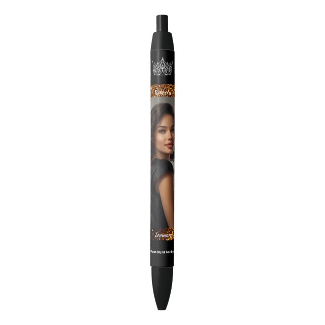 Stylo automatique de concours personnalisé Glitz d (devant Vertical)