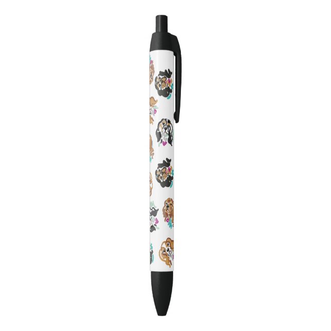 Stylo avec joli design d'art Cavaliers (Bas (Vertical))