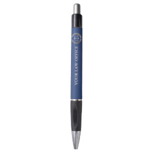 Stylo Avocat d'échelle d'or de bleu royal d'avocat