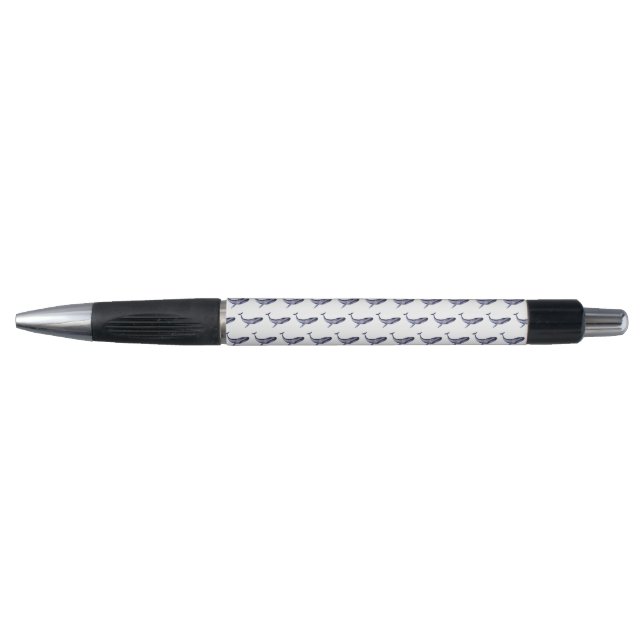Stylo Baleine bleu aquarelle (Devant)