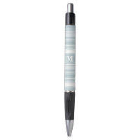 Bandes bleu glace monogramme
