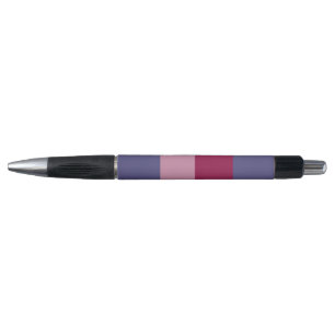 Stylo Bandes de couleurs violettes