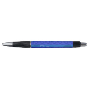 Stylo Bandes géométriques bleues cool