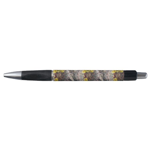 Stylo Baril Cactus Plante Fishhook Jaune (Devant)