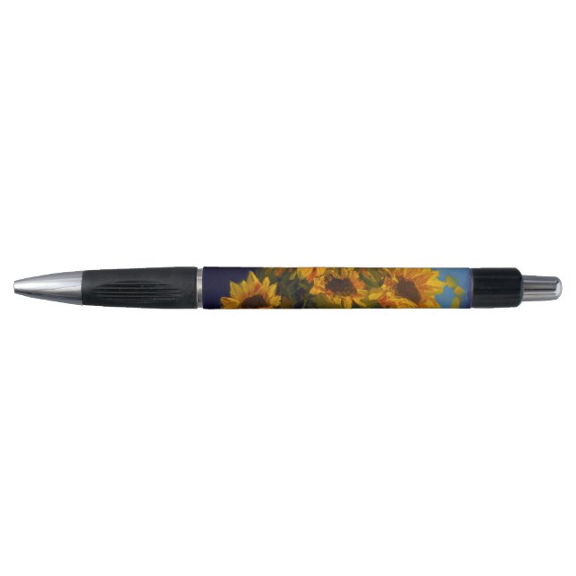 Stylo Beau tournesol floral (Devant)