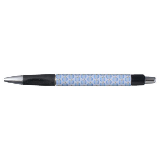 Stylo Bébé Bleu mignon Citrouille Motif (Devant)