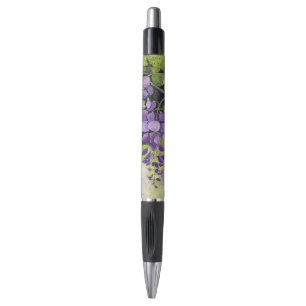 Stylo Belles Fleurs De Wisteria En Aquarelle