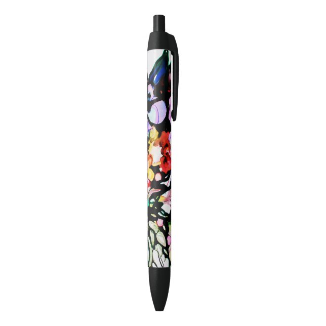 Stylo bic noir Le sceau d'Héra 2 (Bas (Vertical))