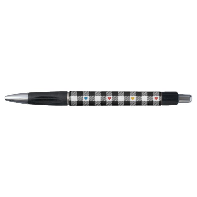 Stylo Bille à Coeur Gingham (Devant)