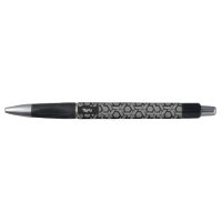 Blanc sur points noirs motif géométrique