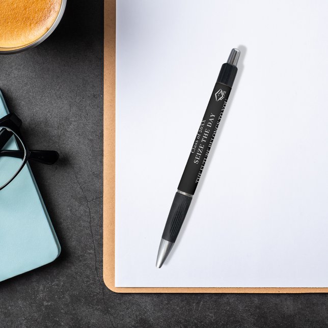 Stylo Blancs noir, citation de graduation (Créateur téléchargé)