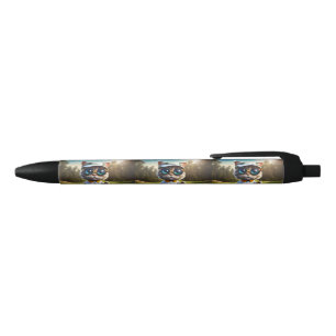 Stylo Bleu Amusant Animé Cat Golf Player,
