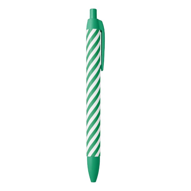 Stylo Bleu Bandes de degrés vert et blanc motif (Bas (Vertical))
