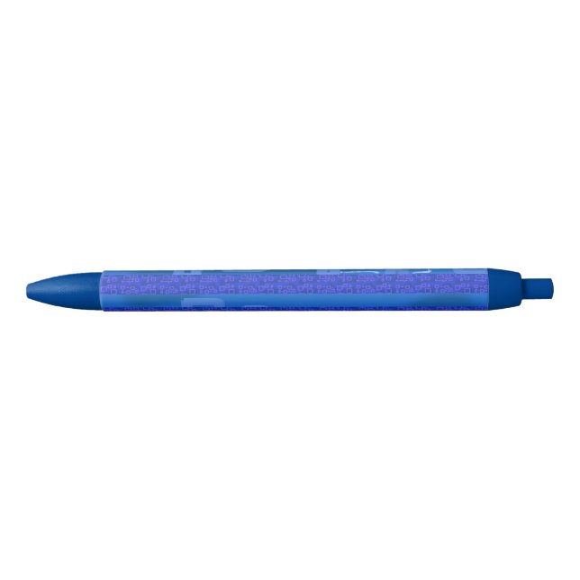 Stylo Bleu Blue Geometric (Devant)