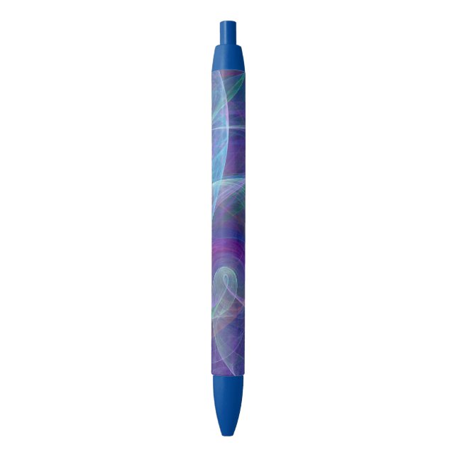 Stylo Bleu Blue Purple Turquoise Airy Abstraction (devant Vertical)