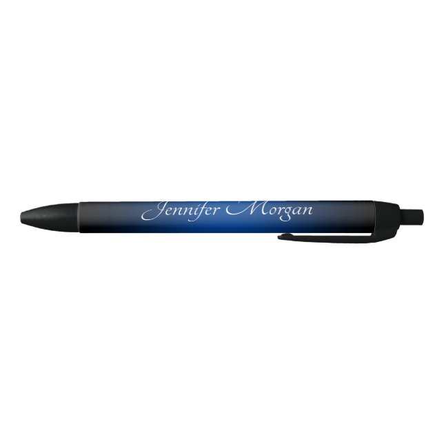 Stylo Bleu Bordure noire ombre bleue (Bas)