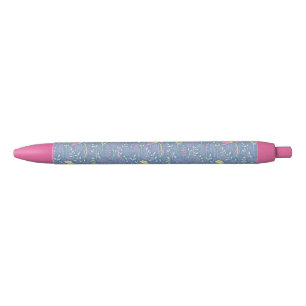 Stylo Bleu Brise de prairie en fleurs