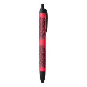 Stylo Bleu Bulles Magic Red Neon en pleine nuit étoilée Ext