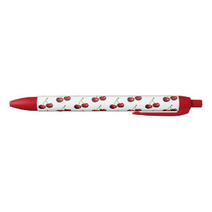 Stylo Bleu Cerises rouges sucrées