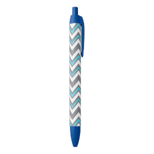 Stylo Bleu Chevron