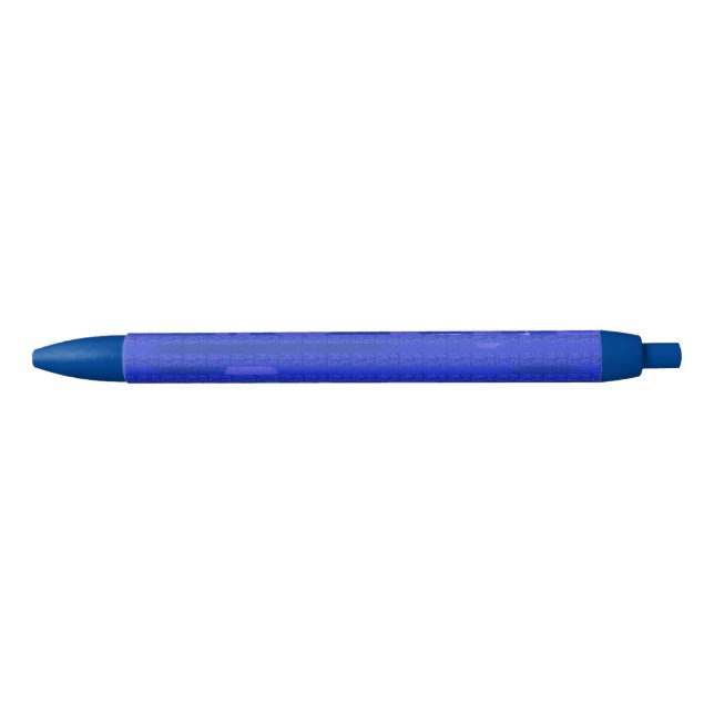 Stylo Bleu Circuit cool bleu géométrique (Devant)