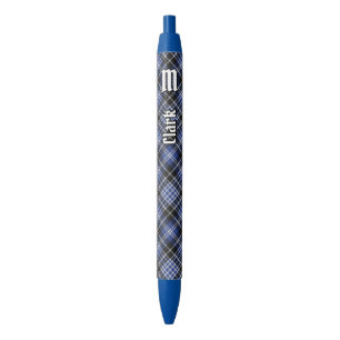 Stylo Bleu Clan Clark Tartan