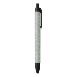 Stylo Bleu Conception de mots dentaires