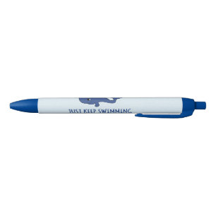 Stylo Bleu Continuez À Nager De La Baleine