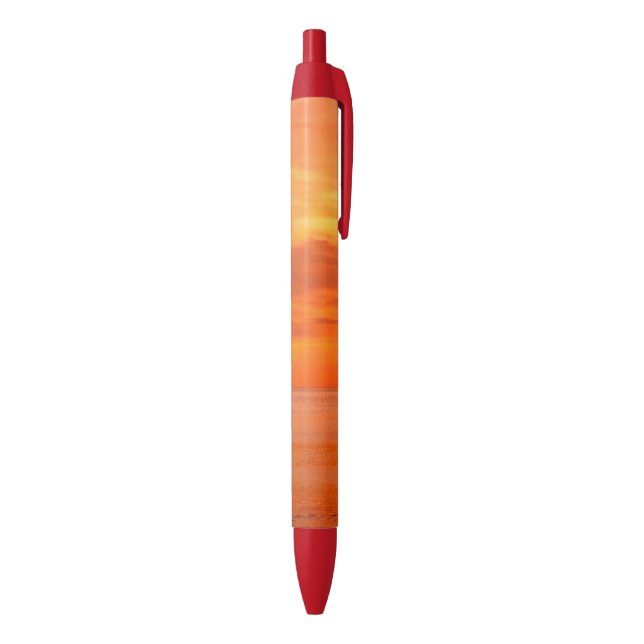 Stylo Bleu Coucher de soleil Rouge Orange Jaune Couleurs Tend (Bas (Vertical))