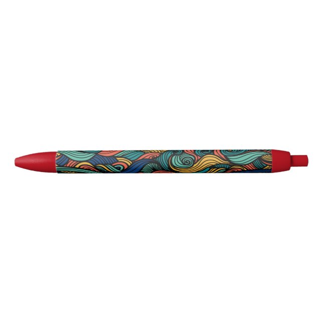 Stylo Bleu Couleurs scintillantes - dynamisme pour votre mais (Devant)