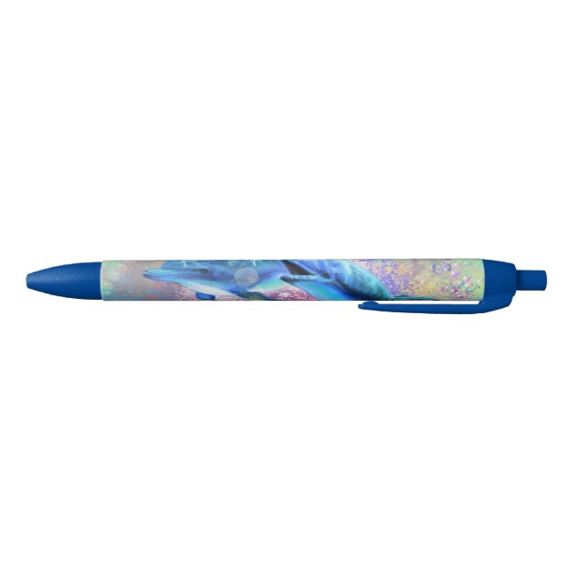 Stylo Bleu Couple dauphin - Beau (Bas)