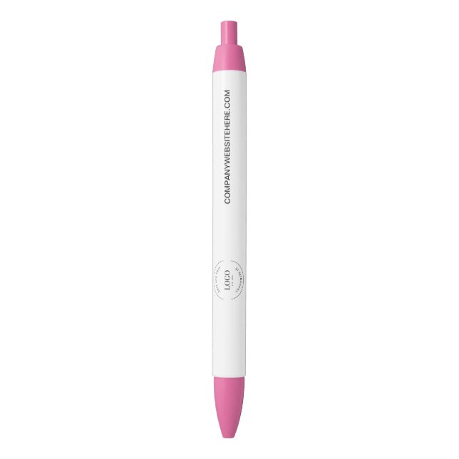Stylo Bleu Customizable logo website simple business Pink (devant Vertical)