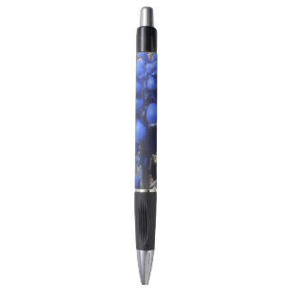 Stylo bleu de poignée de fleur