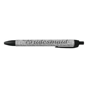 Stylo Bleu Demoiselle d'honneur personnalisée Paillettes Arge
