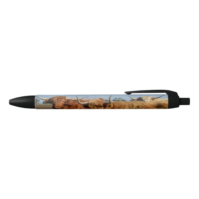 Stylo Bleu Deux Grosses Vaches Brown, (Haut)
