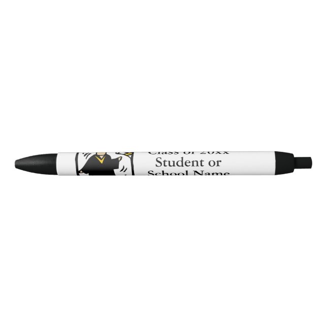 Stylo Bleu Diplômé recevant un diplôme (Devant)