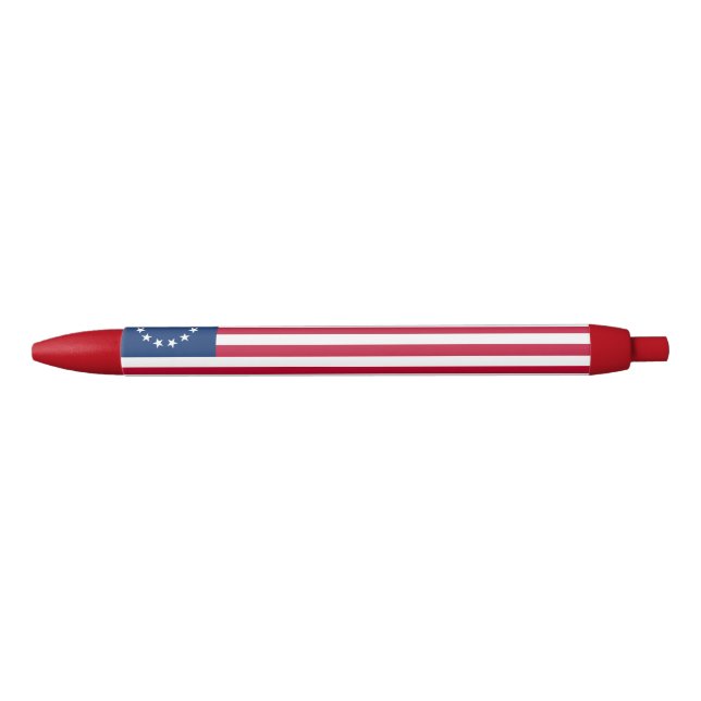 Stylo Bleu Drapeau américain Betsy Ross (Devant)