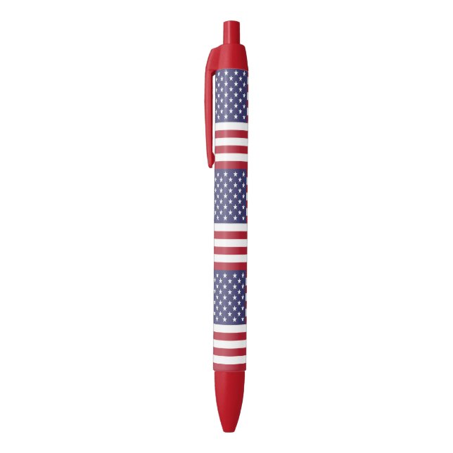 Stylo Bleu Drapeau américain motif (Haut (Vertical))