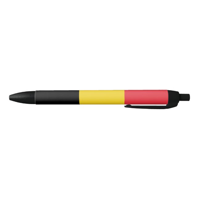 Stylo Bleu Drapeau belge patriotique (Bas)