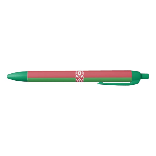 Stylo Bleu Drapeau biélorusse patriotique (Bas)