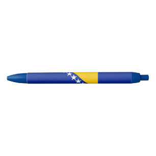 Stylo Bleu Drapeau de Bosnie-Herzégovine patriotique