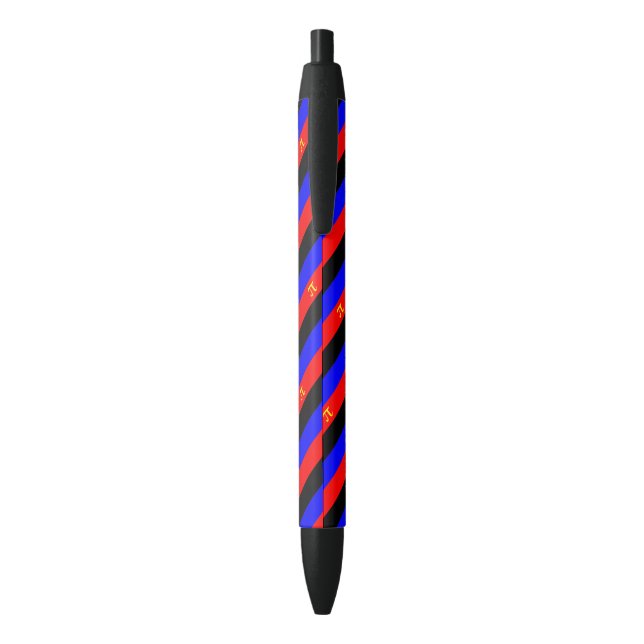 Stylo Bleu Drapeau de fierté polyamoureuse (Dos (Vertical))