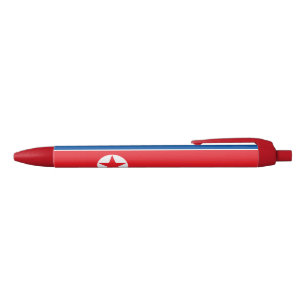 Stylo Bleu Drapeau de la Corée du Nord