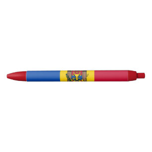 Stylo Bleu Drapeau de la Moldavie