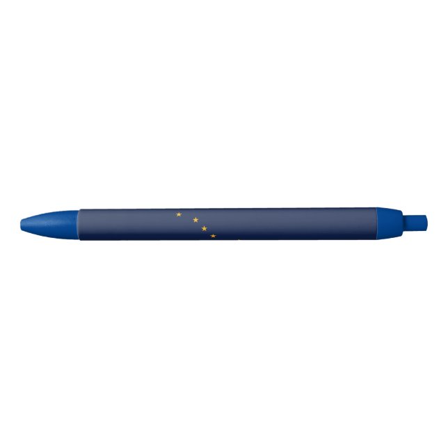 Stylo Bleu Drapeau de l'État d'Alaska (Devant)